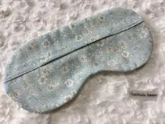 即購入OK☆あずきのチカラ目もと用専用カバー　綿100%Wガーゼ　水色小花