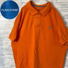 特売中　GAP ワンポイント刺繍　ポロシャツ　オーバーサイズ　オレンジ　古着