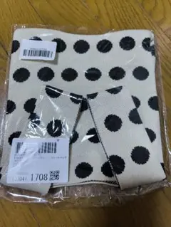 ドット柄ニットバッグ 未使用
