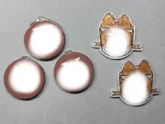 LV CD ロゴ シンプル プレゼントBOX チャーム 5枚セット