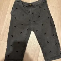 petit main 刺繍入りグレーパンツ 90
