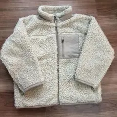 ユニクロ　ボアジャケット　ナチュラル　110cm