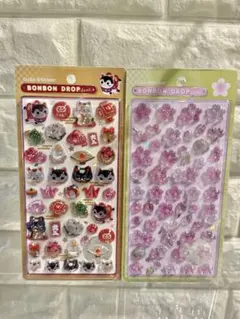 【正規品】ボンボンドロップシール　和柄　おにぎり　　さくら　2種類セット