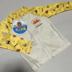 【新品未使用】アンパンマン　ラッシュガード　90 長袖　バイキンマン　水着