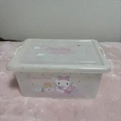 サンリオ キティ フタ付き収納ケース S