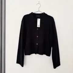 GU ミラノリブポロカーディガン（黒）