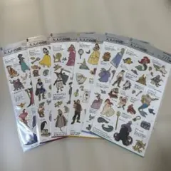 大人の図鑑シール ディズニープリンセス 6点セット