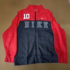 Nike 赤黒 ジップアップパーカー M 10