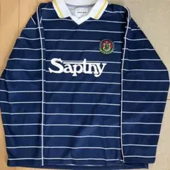 Student Apathy ボーダー 長袖ポロシャツ