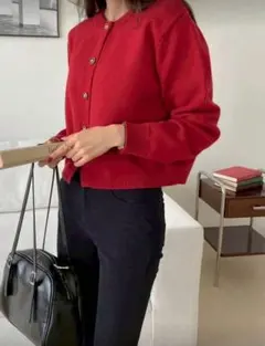 DAZY ボタン前開きカーディガン 長袖トップス 秋服ジャケット