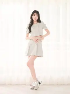 ⭐︎REDYAZEL⭐︎ライトベージュ ダブルボタン スカートセットアップ