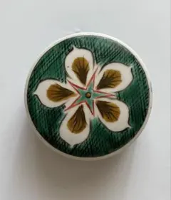 九谷焼 香合 花文様 蓋物のサムネイル