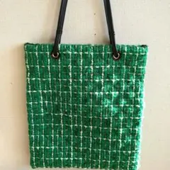 OPAQUE.CLIPツイードキルティングトートバッグ