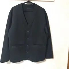 秋冬用INCEPT ブラック Vネック カーディガン