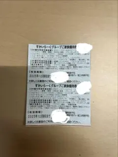 【ニナ様専用】すかいらーくグループご家族優待券2枚セット【12月末日まで】