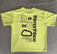 The North Face バックプリント蛍光イエロー Tシャツ 130