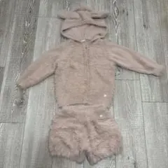 petit mainフード付きパーカーとショートパンツセットM（100〜110）