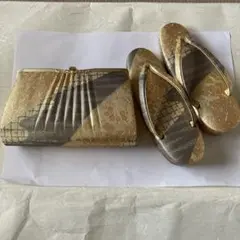 金鷲（キンワシ） 草履＆バッグセット フォーマル用23.5センチ