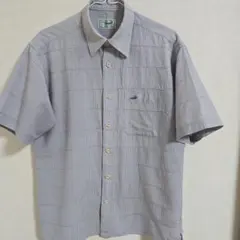 Crocodile 半袖シャツ Mサイズ ブルー系