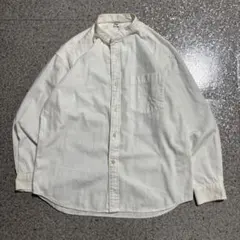 UNIQLO ユニクロ スタンドカラーシャツ 長袖 ホワイト M シンプル