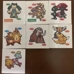 ポケモンパン発売10周年記念シールとポケモンパンシール　7枚セット