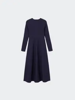 【PLST（プラステ）】ホールガーメントニットフレアワンピース Mサイズ