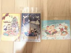 ダッフィー フレンズ ポストカード 3枚セット クリスマス