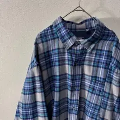 90s IZOD フランネルシャツ XL vintage 古着 チェック柄