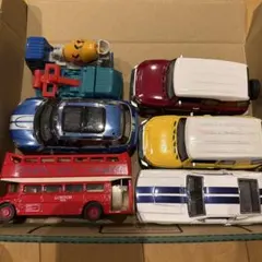 ミニカー まとめ売り ロンドンバス・外車・ワゴン車 セット ジャンク品