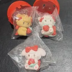 mikko ガチャガチャすわらせ隊2 いちごがいっぱい ラテ　ムース　キャミー