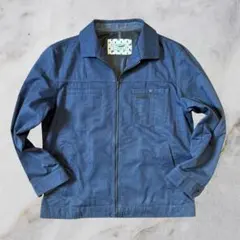 00's vintage ジップアップジャケット デニム風 y2k カジュアル