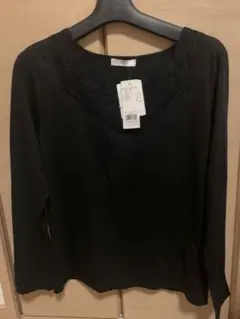 タグ付新品未使用、お花モチーフカットソーL