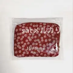 herlipto CHERRY FLAT POUCH チェリー　フラットポーチ
