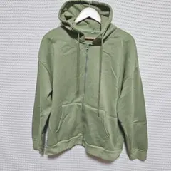 オリーブグリーン フルジップパーカー