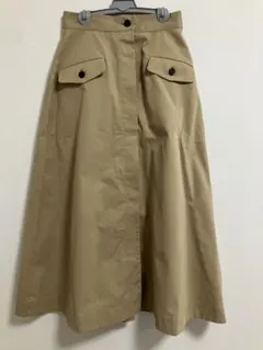 ＫＢＦ　ベージュ Aラインロングスカート