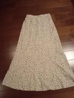 ダルメシアン柄ロングスカート　Mサイズ