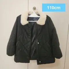 Petit main ブラック ダウンコート 110cm