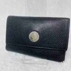 BVLGARI キーケース 6連 ブラック レザー ビーゼロワン