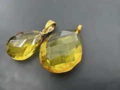 M6069 水晶　ペンダント　ヴィンテージ アクセサリー