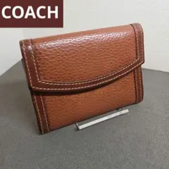 COACH コーチ レザー ２つ折り財布 ブラウン コンパクト ミニウォレットのサムネイル