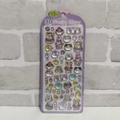 【新品未使用】3D Fruity Diary シール パープル inamazy