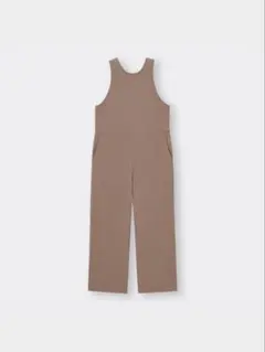 GU ジーユー　カットソーサロペットパンツS べージュブラウン