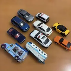 【ジャンク】トミカ・ミニカー10台セット（パトカー・ディズニー・ランボル他）⁠のサムネイル