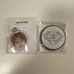 treasure アサヒ カプセルトレイ 顔アクキー 缶バッジ reboot