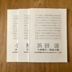 ◆美品◆PLATFORM2011 浜田涼 鮫島大輔 小林耕平 ◆カタログ/図録◆