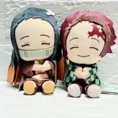 【非売品】鬼滅の刃 ぬいぐるみ 其ノ壱 竈門炭治郎 竈門禰豆子 ぬいぐるみ