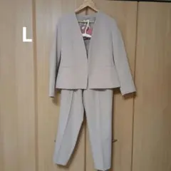 ノーカラージャケット・パンツセット　L