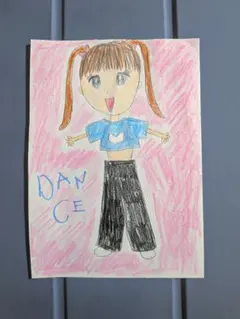 手描きイラスト 女の子 ダンスのサムネイル