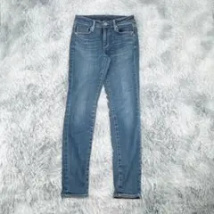 《AZUL by MOUSSY》スキニーデニム (S) ジーンズ　ライトブルー