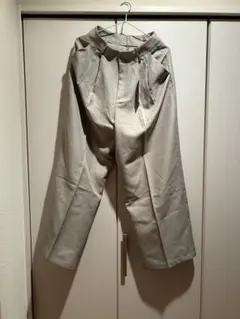titivateリネンライクツータックワイドパンツ ベージュ M